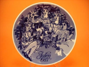 PORSGRUND Placa de Navidad 1987 - Imagen 1 de 2