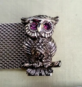 De colección. Pulsera de malla "Nocturne" firmada por Sarah Coventry 1972 - Imagen 1 de 5