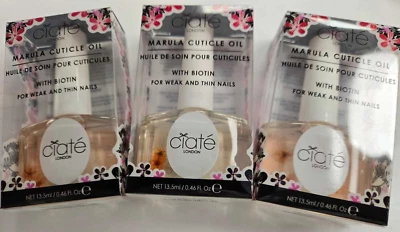 Ciate London Marula Cuticle Oil with Biotin -3 pk- 0.46 oz each BOXED - Image 1 of 3