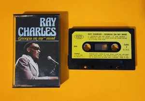 Ray Charles - Georgia on My Mind Cassette Tape - Italian Import - Tested - Picture 1 of 6