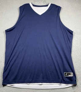 Champro Practice Jersey Men's 2X Navy Blue/White Reversible Sleeveless Stain - Picture 1 of 16