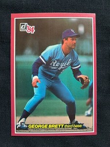 1984 DONRUSS ACTION ALL STARS OVERSIZE GEORGE BRETT! 3 1/2x5"! NM!