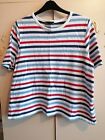 LADIES SHORT SLEEVED MULTICOLOURED TOP SIZE 18 FROM M&S COLLECTION