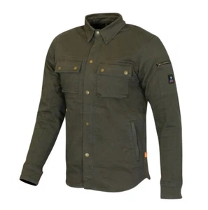 Merlin Brody D30 CE Single Layer Riding Armoured Motorcycle Shirt - Green - Picture 1 of 5