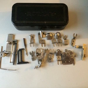 Rotary Sewing Parts In Metal Black Case - Picture 1 of 6