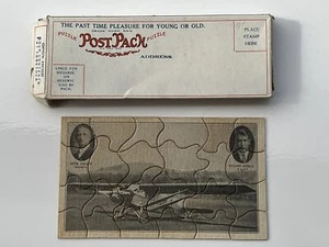 SELTEN VINTAGE HOLZ KLEINES PUZZLE OTTO HILLIG & HOLGER HOIRIIS FLUGZEUG - Bild 1 von 12