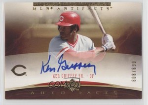 2005 Upper Deck Artifacts Auto Facts /699 Ken Griffey Sr #KG1 Auto