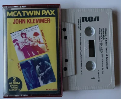 JOHN KLEMMER: Barefoot Ballet / Touch TWIN PAX MCA Cassette Tape MCAC2-6926 - Image 1 of 3