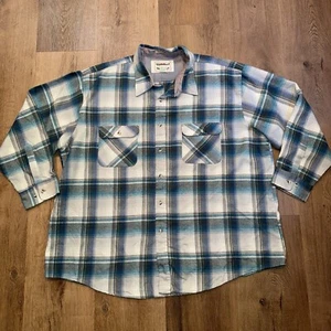 Trails End Flanell Hemd Cruiser Knopfleiste Acryl Vintage 70er Big XXXL Herren 3XL - Bild 1 von 13