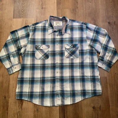 Camisa de Franela Trails End Cruiser Abotonada Acrílico De Colección Años 70 Grande XXXL Para Hombres 3XL Foto 1 de 4