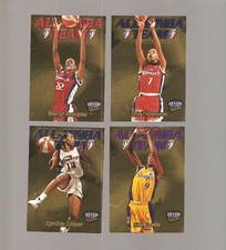 1999 ultra wnba base gold set of 100,cooper,swoopes,leslie,all the stars,,tough 