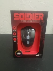 PBX Soldier Wired Gaming Mouse | Ergonomic, Wired, RGB Backlit, Gaming PC Mouse - Picture 1 of 1