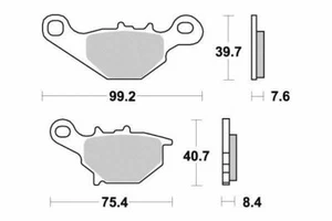 PASTIGLIE FRENO ANTERIORE SEMI SINTERIZZATE SUZUKI UC 125 EPICURO (P4581) - Imagen 1 de 2