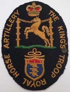 The Kings Troop Royal Horse Artillery Veterans Vintage Blazer Badge Patch.Scarce - Picture 1 of 6