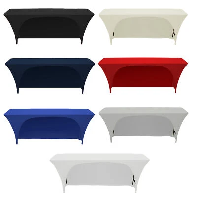 Your Chair Covers - Stretch Spandex Open Back Rectangular Table Cover - Image 1 of 4