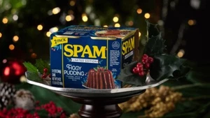 Spam Figgy Pudding Flavor Holiday Limited Edition PACK OF 2 - Picture 1 of 4
