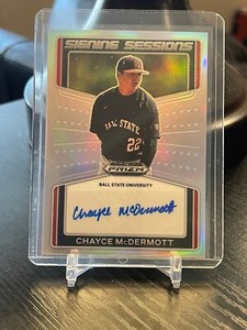 2022 Panini Prizm Draft Picks Chayce McDermott Signing Session Prizm Auto MINT!