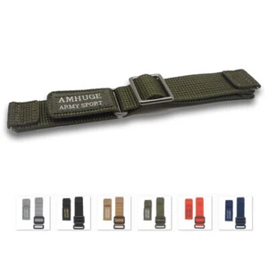 Nylon Watch Strap 18m 20mm 22mm Watch Band Hook&Loop Sport Waterproof Adjustable - Picture 1 of 12