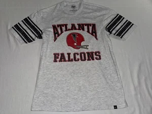 Vintage Atlanta Falcons Logo NFL '47 Brand Mens Small Legacy Gray T-Shirt NWOT! - Picture 1 of 4