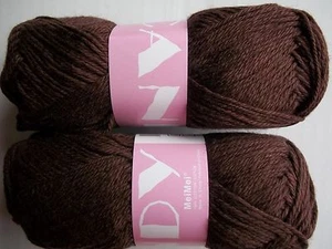 MeiMei Candy 100% filato di cotone, marrone, lotto di 2 - Foto 1 di 2