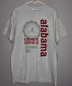 SOFFE, University Of Alabama Crimson Tide 1831, Gray T-shirt Unisex L  - Picture 1 of 7