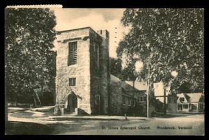Postcard Church Exterior, Woodstock, VT - Picture 1 of 2