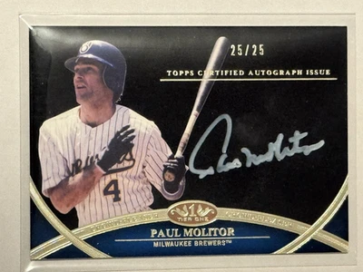 2012 Topps Tier One Certified Autograph Issue #CPA-PM Paul Molitor AUTO /25 - Image 1 of 2