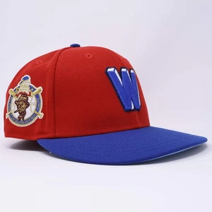 USED 1/4 Red Washington Senators Minor League 59fifty New Era Fitted Hat Cap - Picture 1 of 4