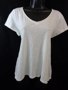 Eileen Fisher T-Shirt Damen PL 100% Bio Baumwolle V-Ausschnitt Kurzarm - Bild 1 von 12