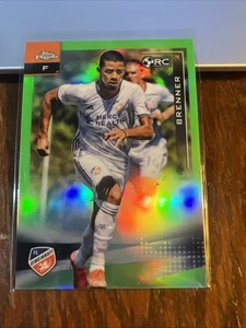 Brenner 2021 Topps Chrome MLS Neon Green Refractor Rookie Card RC #136 /99 - Picture 1 of 7