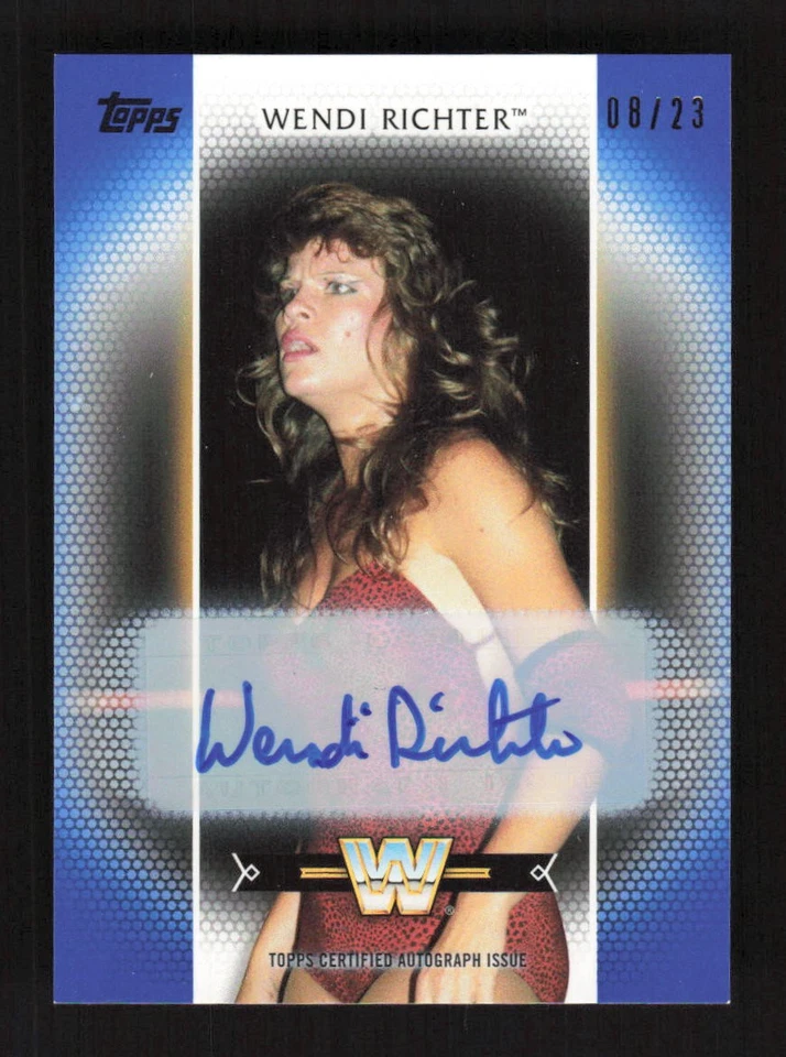 Венди Рихтер 2017 Topps WWE женский дивизион автографы синий No/25 с автографом #R-43 - Изображение 1 из 3