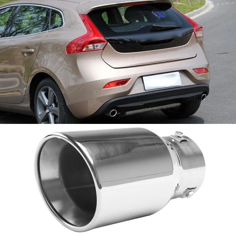 For Volvo V40 Exhaust Pipe Tip Rear Tail Throat Muffler Stainless — 第 1/4 张图片