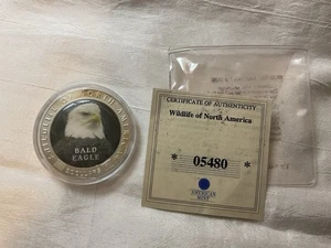 AMERICAN MINT ~ Wildlife of North America BALD EAGLE Coin Liberia $5 - Picture 1 of 4