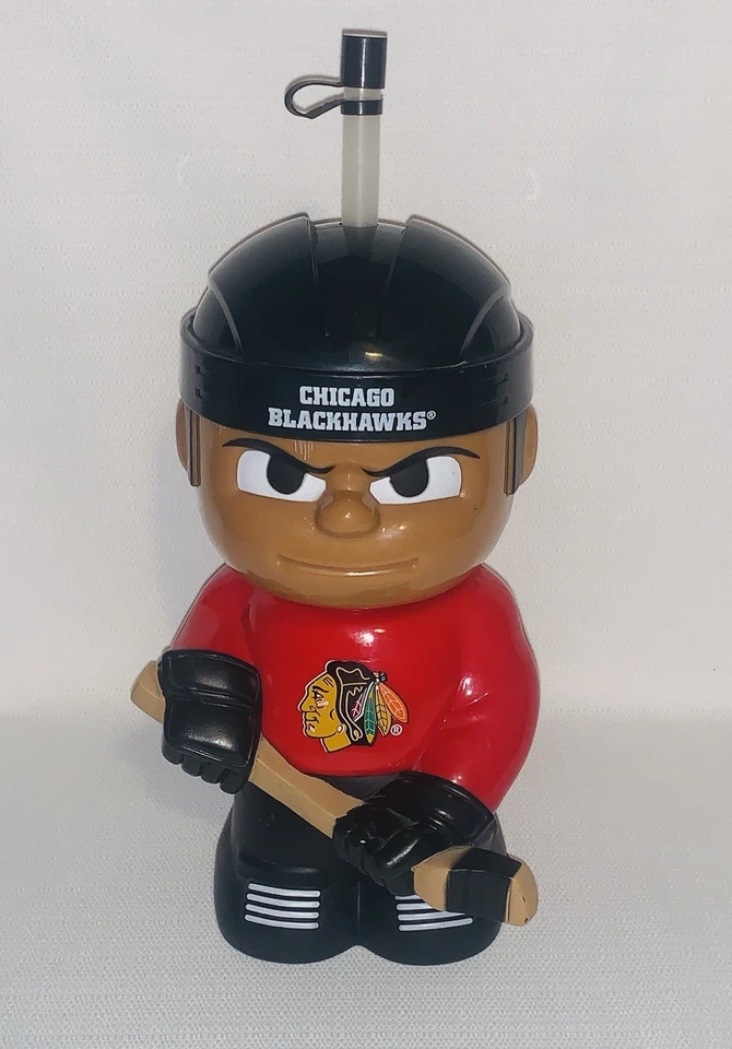 Chicago Blackhawks NHL TeenyMates Big Sip 16oz 3D Water Bottle by Party Animal - Image 1 of 4