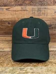 University Of Miami Hurricanes Green Strap Pack Hat Cap Top Of The World - Picture 1 of 9