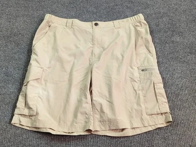 Columbia Pantalones Cortos Hombre 38 Beige Senderismo Ligero Pesca Nylon Exterior Carga Foto 1 de 4