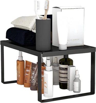 Scaffale Da Appoggio Impilabile in Metallo Compartimenti per Mobili Portaspezie, - Immagine 1 di 4