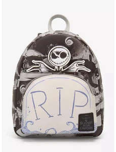 Loungefly The Nightmare Before Christmas Jack RIP Mini Rucksack - Neu mit Etikett - Bild 1 von 5