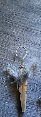 7-VARIED LENGTH PRIM RUSTIC WOODSY WOODEN ANGELS XMAS ORNIE/BOWL FILLERS #2 - Image 1 of 4