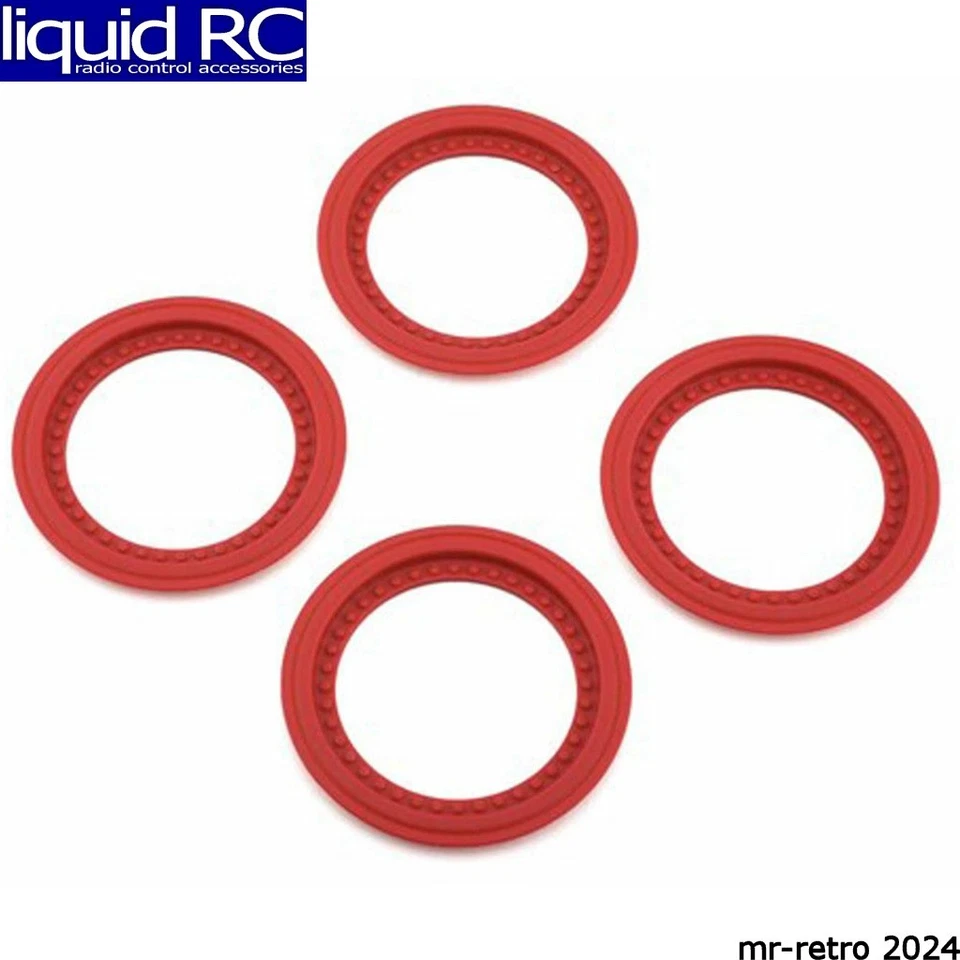 JConcepts 2651-7 Tribute Wheel Mock Beadlock Rings-glue-on 4pc Red - Image 1 of 1