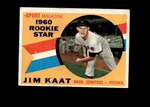 1960 Topps #136 Jim Kaat RC Senators HOF Poor condition - Picture 1 of 2