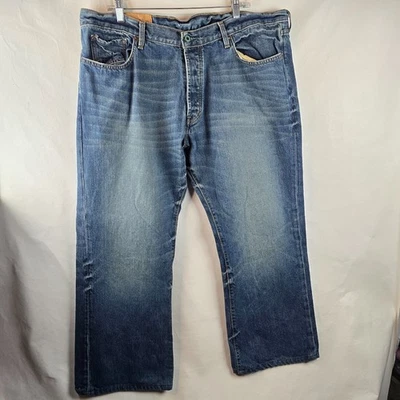 Gap 1969 Jeans Men 40x30 Blue Boot Fit Denim Dark Wash Button Fly Casual Whisker - Image 1 of 4