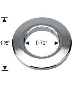 20 Cragar S/S Stainless Steel Washers - Centered Hole - Picture 1 of 2