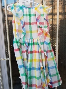 Burberry Holiday Silk Ruffle Dress Jumper Size 4 - Picture 1 of 3