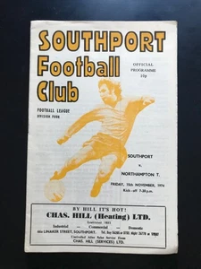 SOUTHPORT v NORTHAMPTON TOWN...1974/75 DIV 4 - Picture 1 of 1