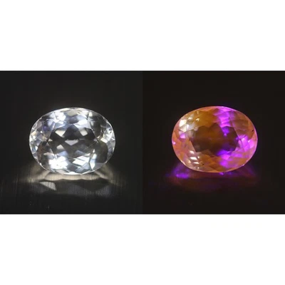 1,81 quilates_gema antigua_100 % natural sin calefacción UV fluorescente cambio de color escapolita Foto 1 de 4