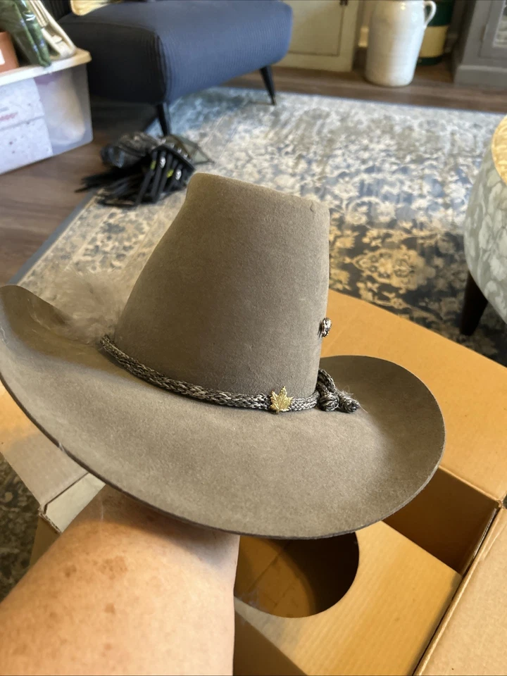 Vintage Biltmore Silver Buckle Wool Felt  Western Hat Size 7 22” Gray - Image 1 of 4