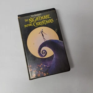 VHS The Nightmare Before Christmas Tim Burton Jack Pumpkin King Clamshell Case - Picture 1 of 9