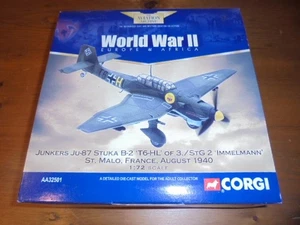 CORGI US32501 1/72 JUNKERS Ju 87B-2 STUKA LUFTWAFFE 3. /StG 2 "IMMELMANN" 1940 - Imagen 1 de 8