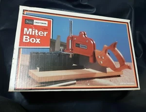 LIGHLTY USED Vintage No. 36331 Sears CRAFTSMAN Miter Box ORIGINAL PACKAGING! - Picture 1 of 12
